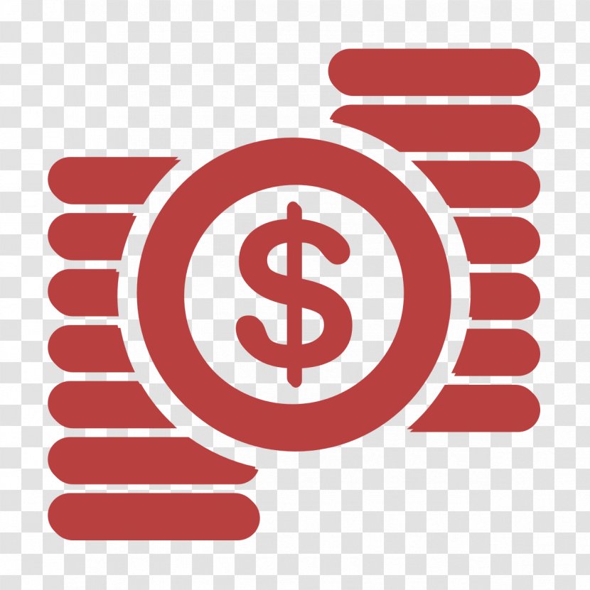 Dollar Sign And Piles Of Coins Icon Money Business - Office Set - Symbol Logo Transparent PNG