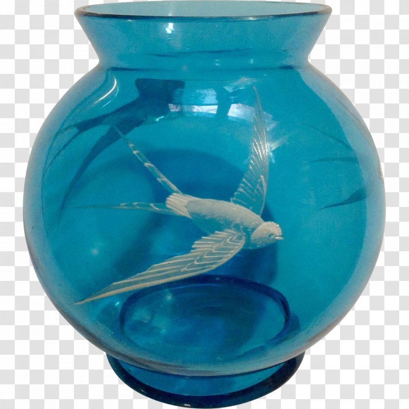 Blue Glass Vase Antique Cobalt - Artifact Transparent PNG