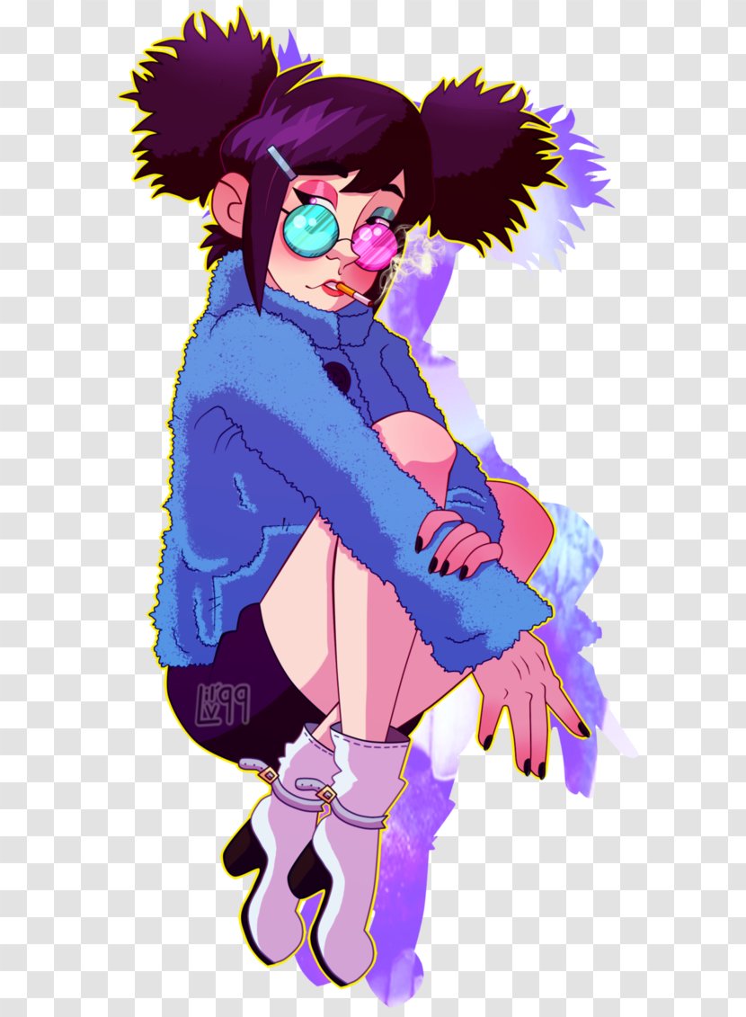 Noodle DeviantArt Humanz Drawing - Watercolor - Gorillaz Transparent PNG