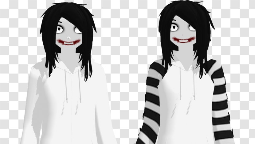 Jeff The Killer Black Hair Creepypasta Brown - Frame - Jane Transparent PNG