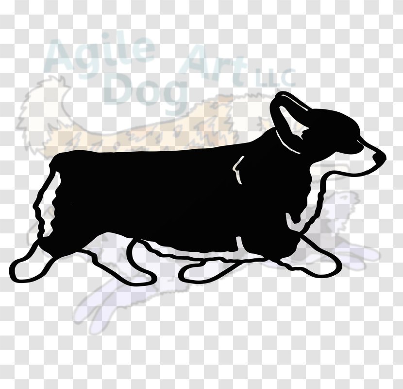 Dog Breed Malinois Great Dane Silhouette Leash - Welsh Corgi Flop Transparent PNG