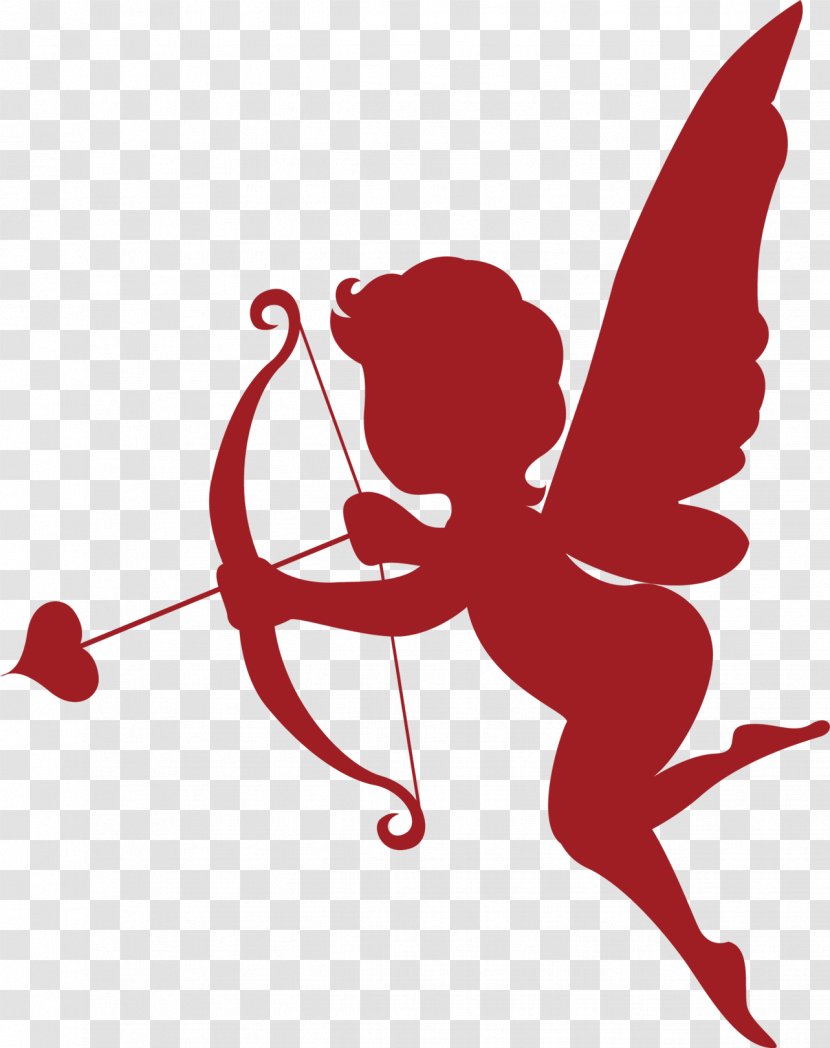 Cupid Falling In Love - Heart Transparent PNG