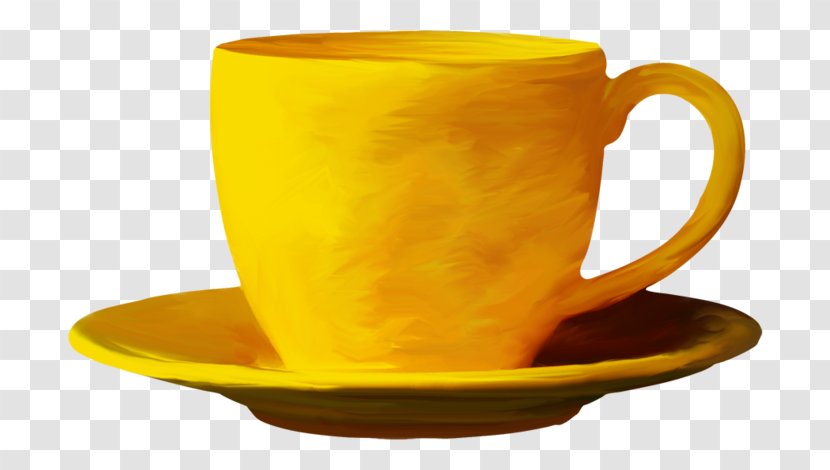 Coffee Cup Tea - Yellow Transparent PNG