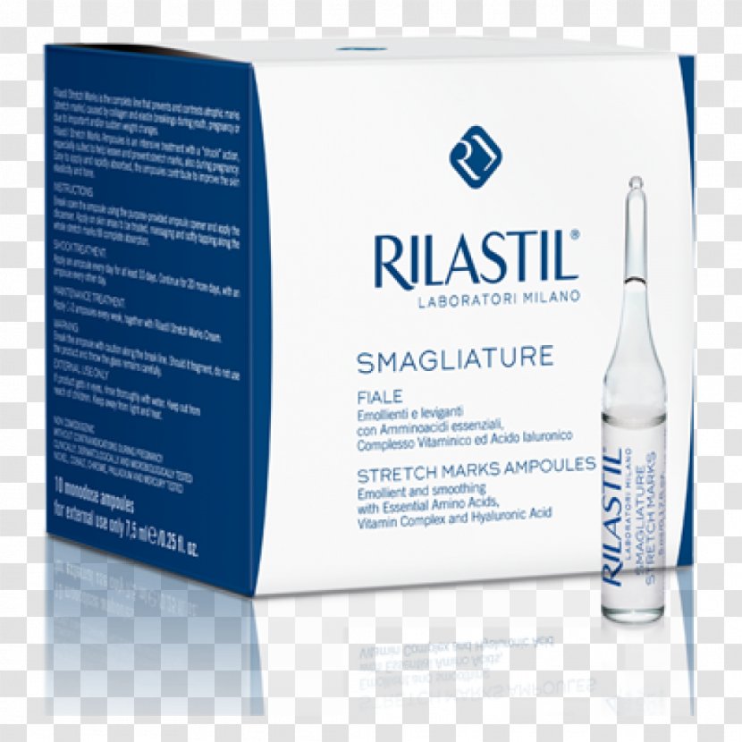 Rilastil Stretch Marks Therapy Pharmacy Vial - Cream Transparent PNG