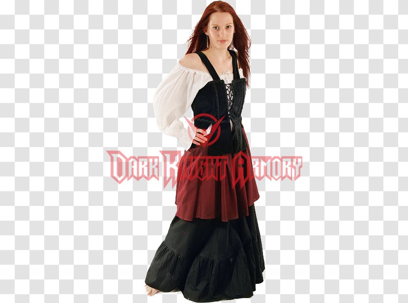 Middle Ages Costume Medieval Clothing Dress - Shoulder Transparent PNG