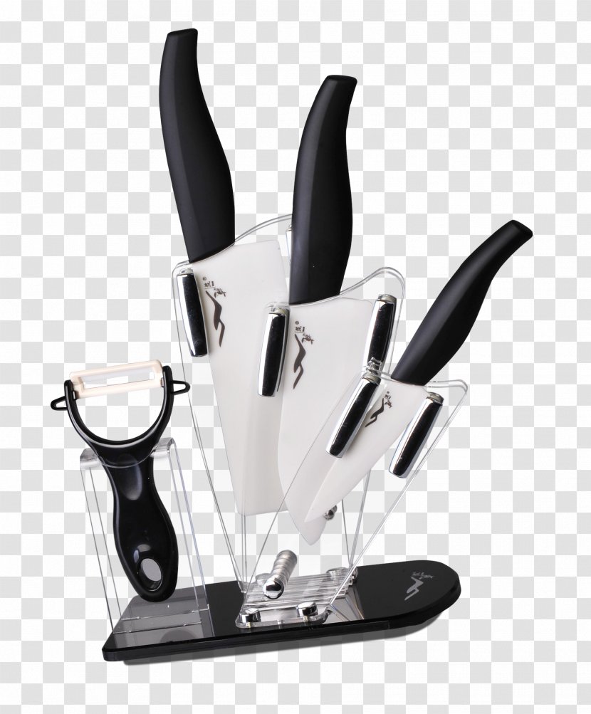 Kitchen Knife Ceramic Tool - Sharpening - Knives Transparent PNG