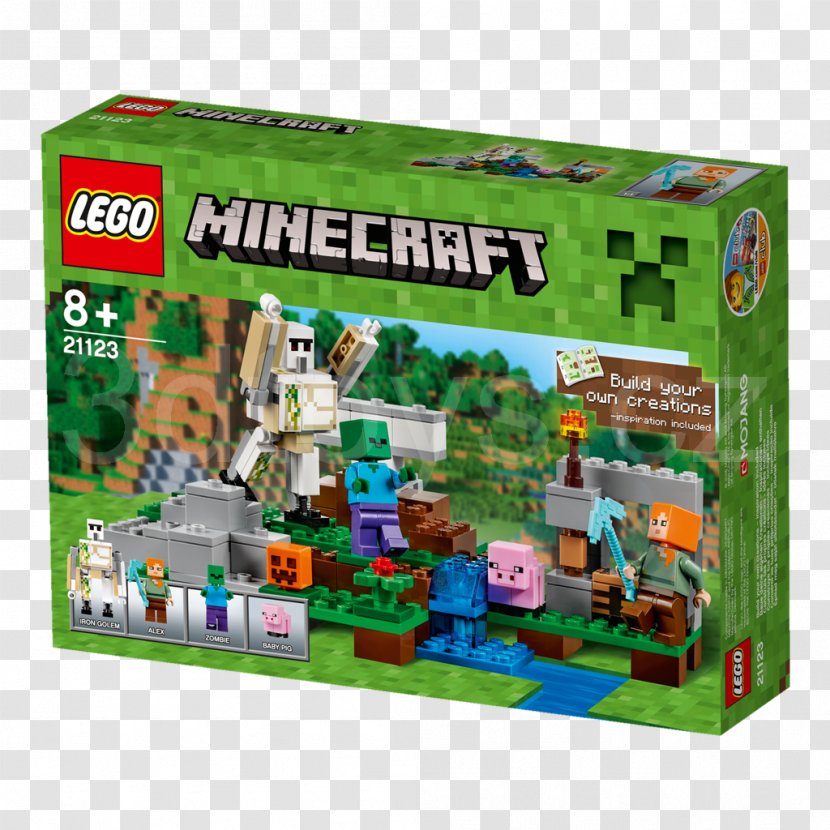LEGO 21123 Minecraft The Iron Golem Lego Toy - Video Game Transparent PNG