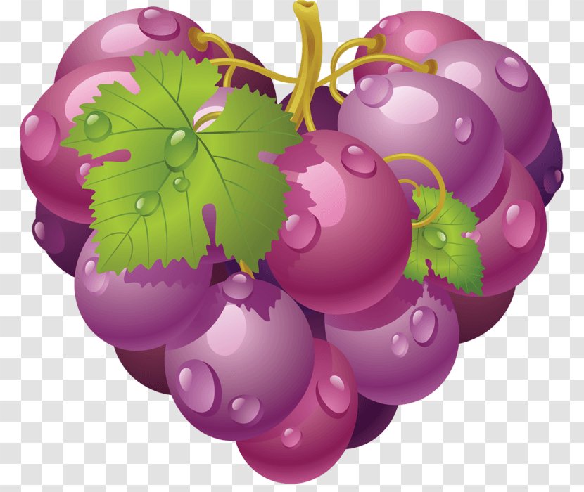 Grape Heart Fruit - Produce - Image Download Picture Transparent PNG