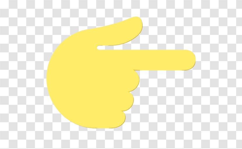 Yellow Background - Logo Finger Transparent PNG