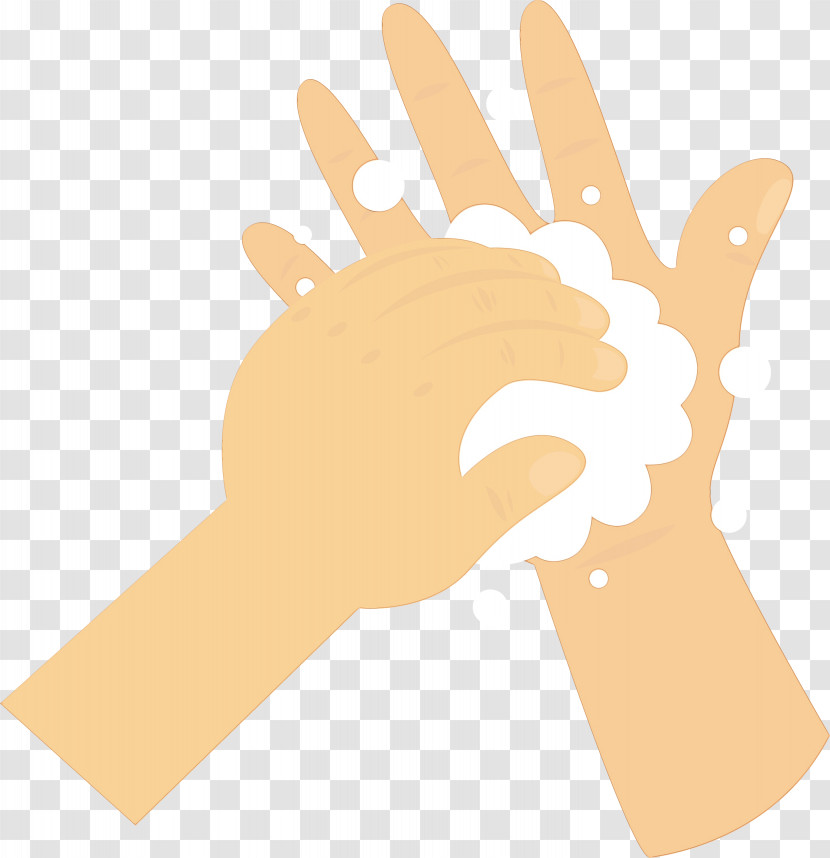Hand Hand Washing Cartoon Hand Model Logo Transparent PNG