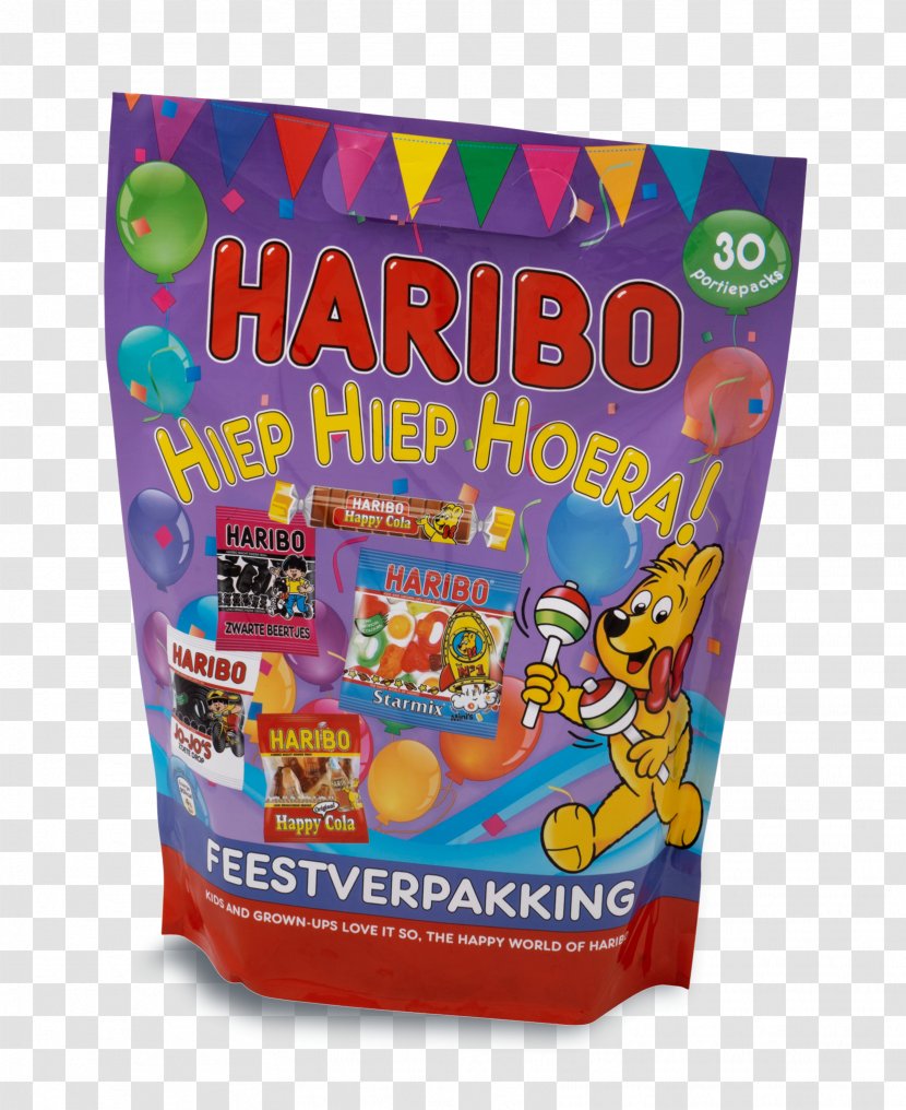 Haribo Hiep Hoera Feestverpakking - Packaging Partners - Bezorging Aan Huis Bij Bestellingen Vanaf €70,- Snack Convenience Food PartyHaribo Transparent PNG