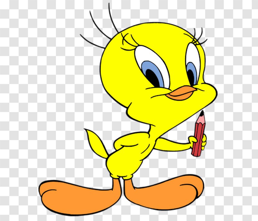 Tweety Sylvester Drawing Cartoon Clip Art - Looney Tunes - I Tawt Taw A Puddy Tat Transparent PNG