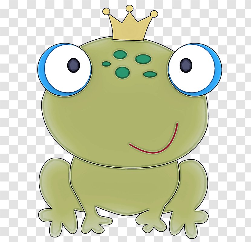 Green Cartoon Clip Art Frog Smile - True Transparent PNG