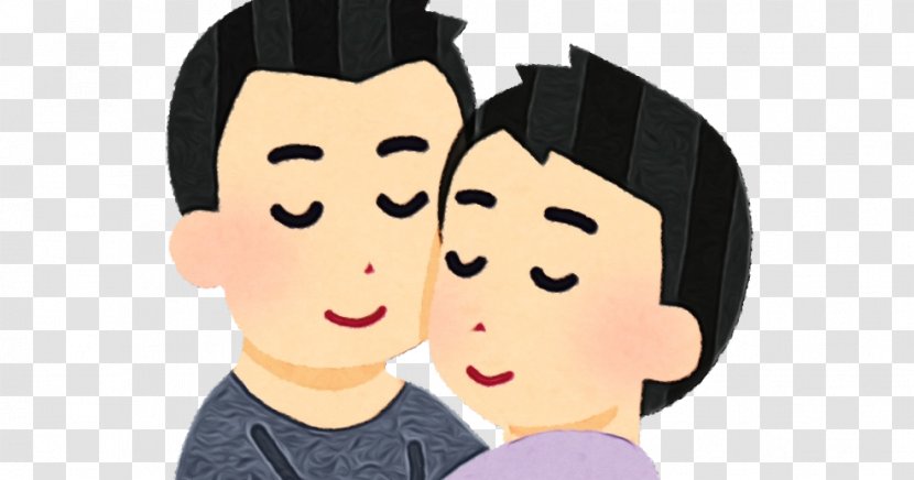 Cartoon Cheek Nose Forehead Love - Paint - Animation Child Transparent PNG