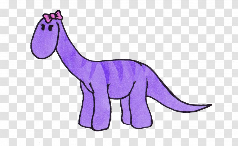 Horse Clip Art Character Purple Dinosaur - Violet Transparent PNG