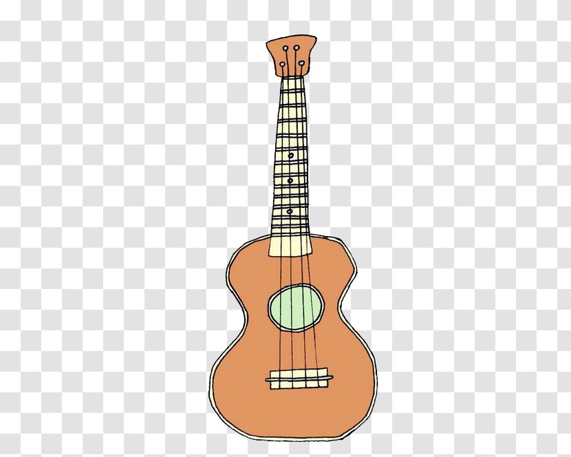 Ukulele Drawing Guitar Painting - Silhouette Transparent PNG