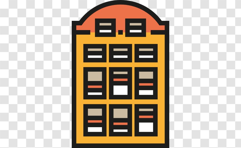 Building Architecture Apartment - Orange - Black Friday Poster Transparent PNG