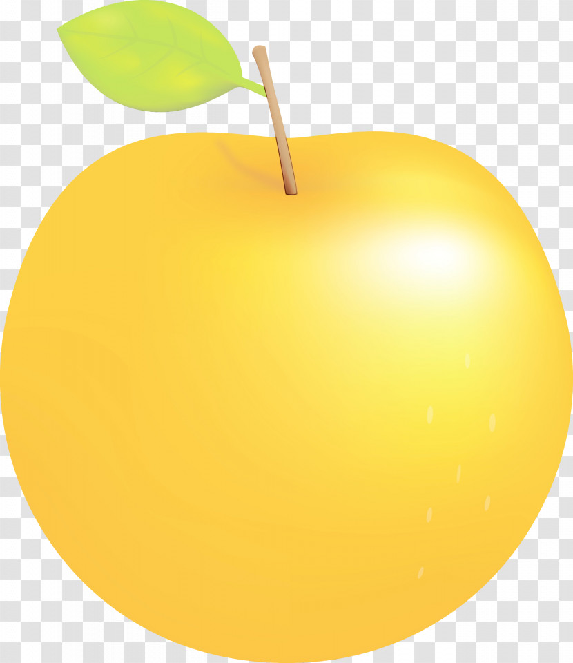 Yellow Fruit Apple Apple Transparent PNG