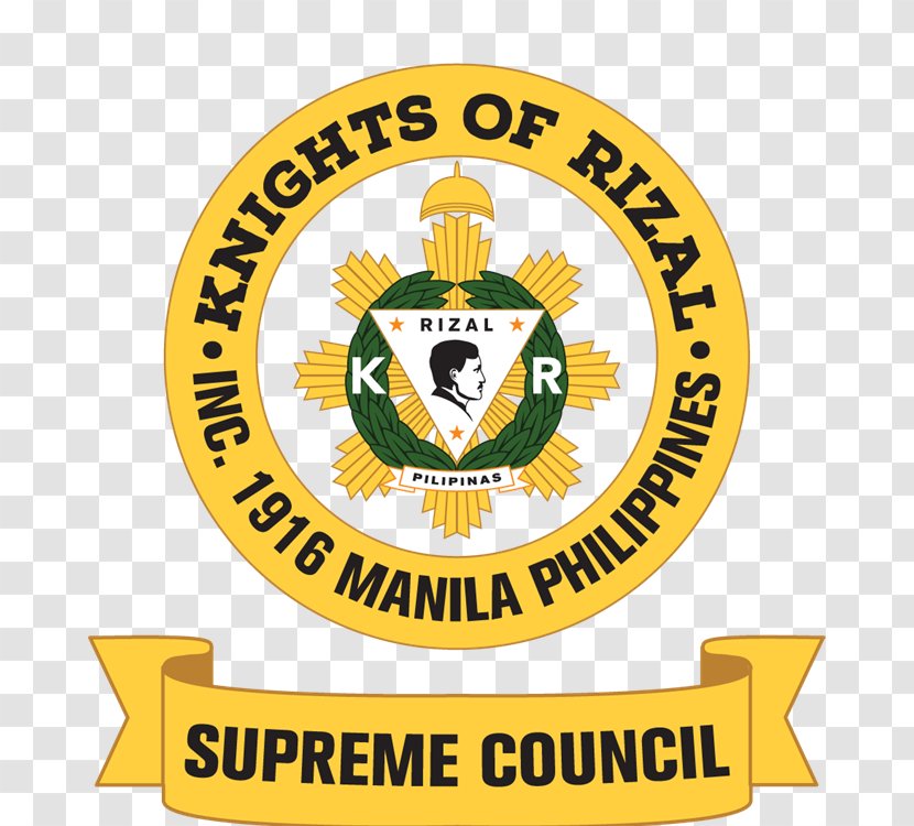 Knights Of Rizal Organization Manila Logo - Grand Master - Park Transparent PNG