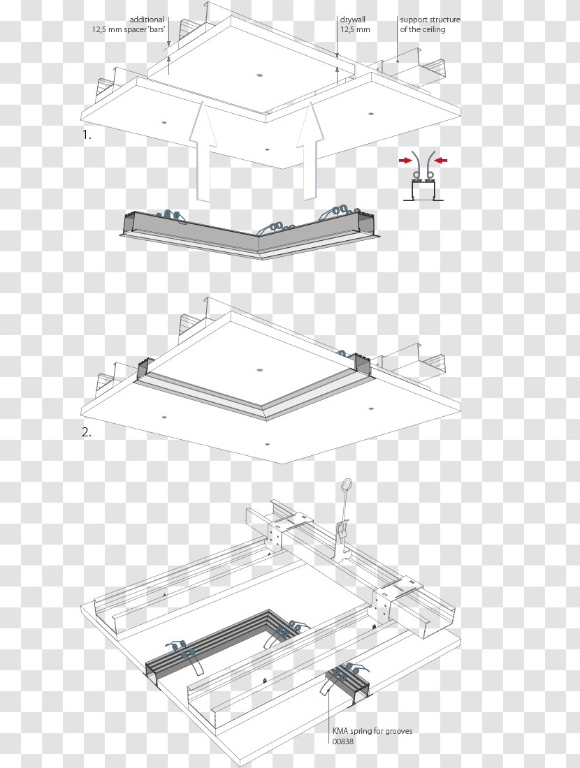 LED Strip Light Stairs Aluminium Elevator Transparent PNG