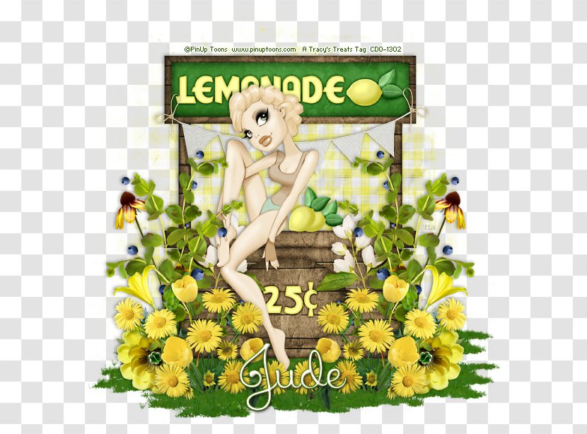 Lemonade Stand Floral Design Idea Transparent PNG