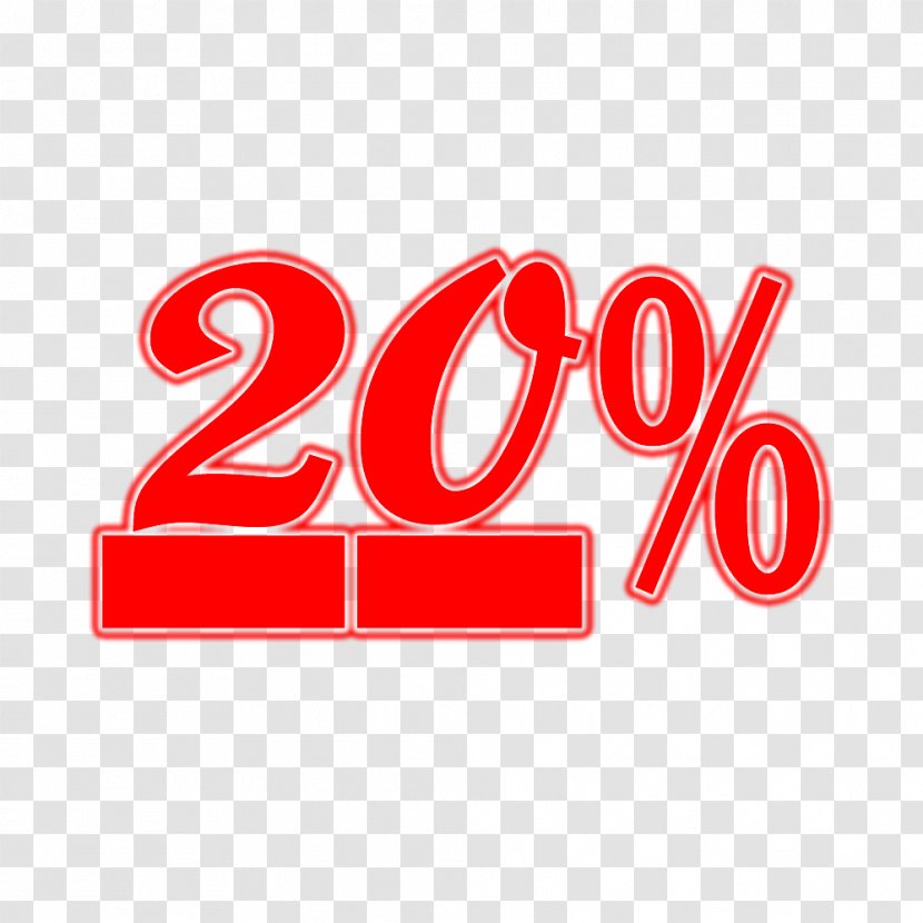 20% Discount Tag. - Brand - Text Transparent PNG
