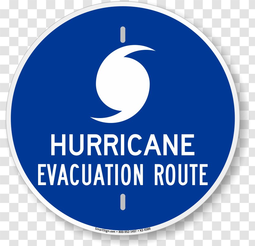 United States Emergency Evacuation Hurricane Route Compliance Signs Management - Sign Transparent PNG