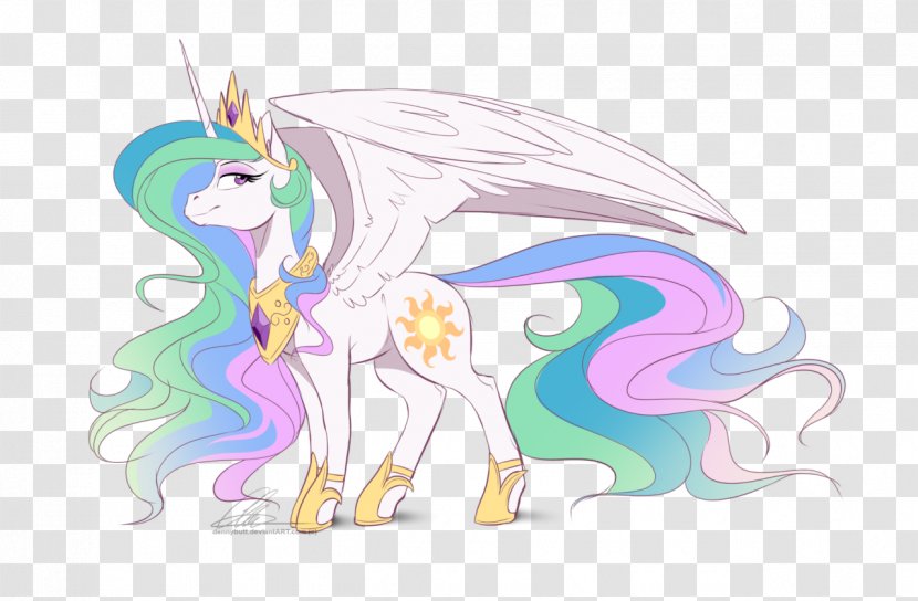 Pony Horse Princess Celestia Rainbow Dash Derpy Hooves - Cartoon - Majestic Transparent PNG