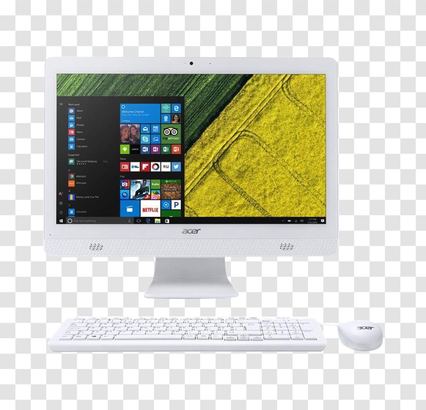 Intel All-in-one Acer Aspire Computer - Electronics Transparent PNG