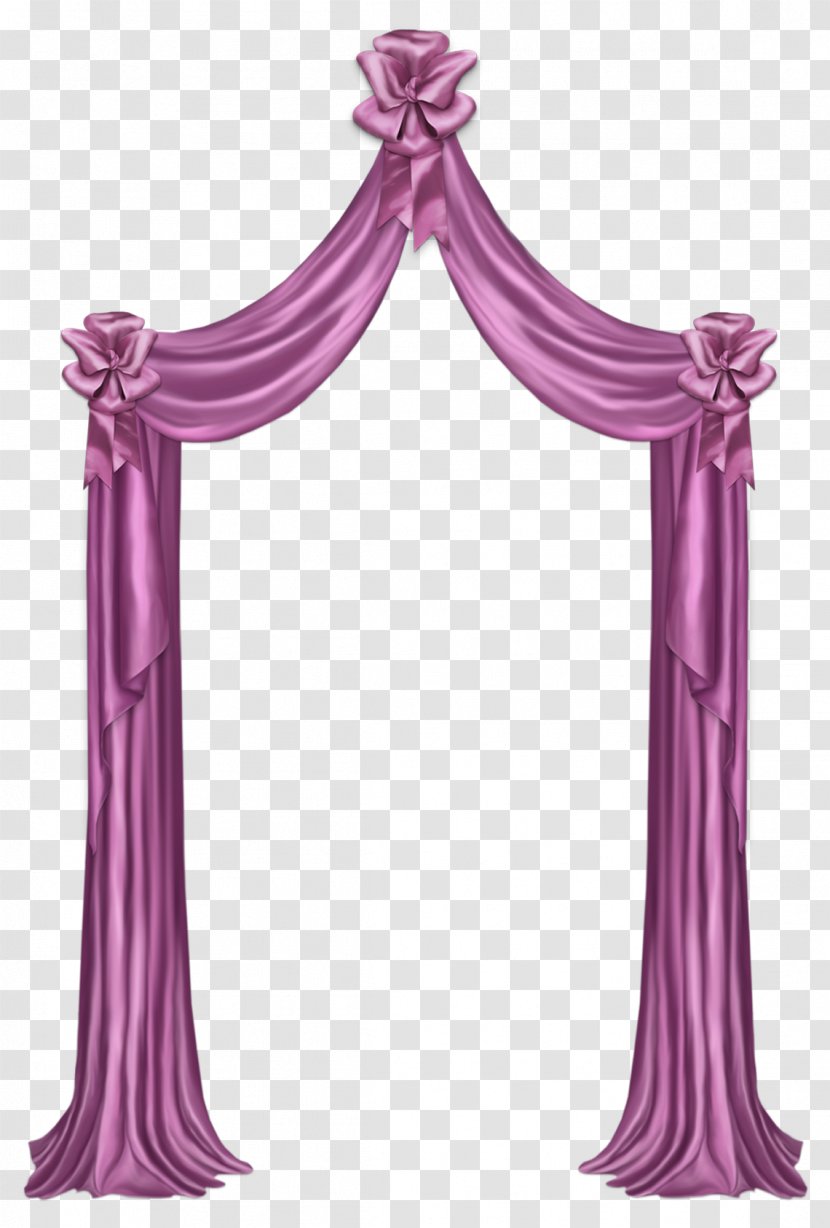 Curtain Shower Clip Art - Drawing - Pink Decor Clipart Picture Transparent PNG