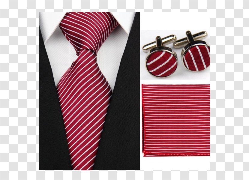 Necktie Red Clothing Accessories Handkerchief Tie Clip Transparent PNG