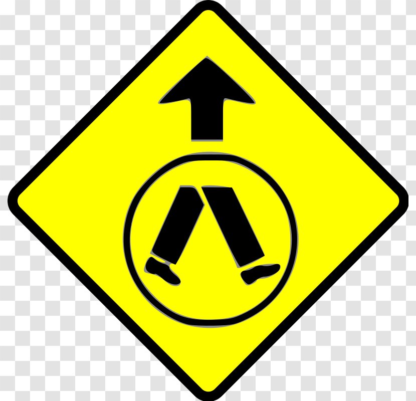 Traffic Sign Warning Road Regulatory Manual On Uniform Control Devices - Pedestrian Clipart Transparent PNG