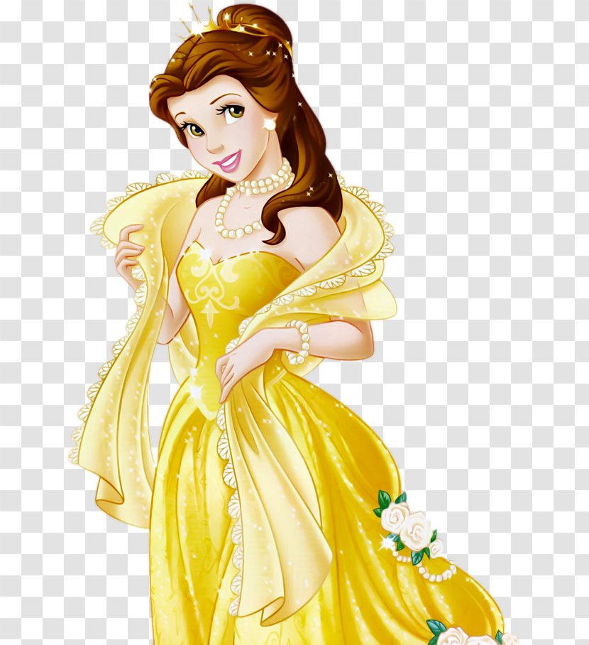 Belle Rapunzel Princess Jasmine Beast Ariel - Silhouette Transparent PNG