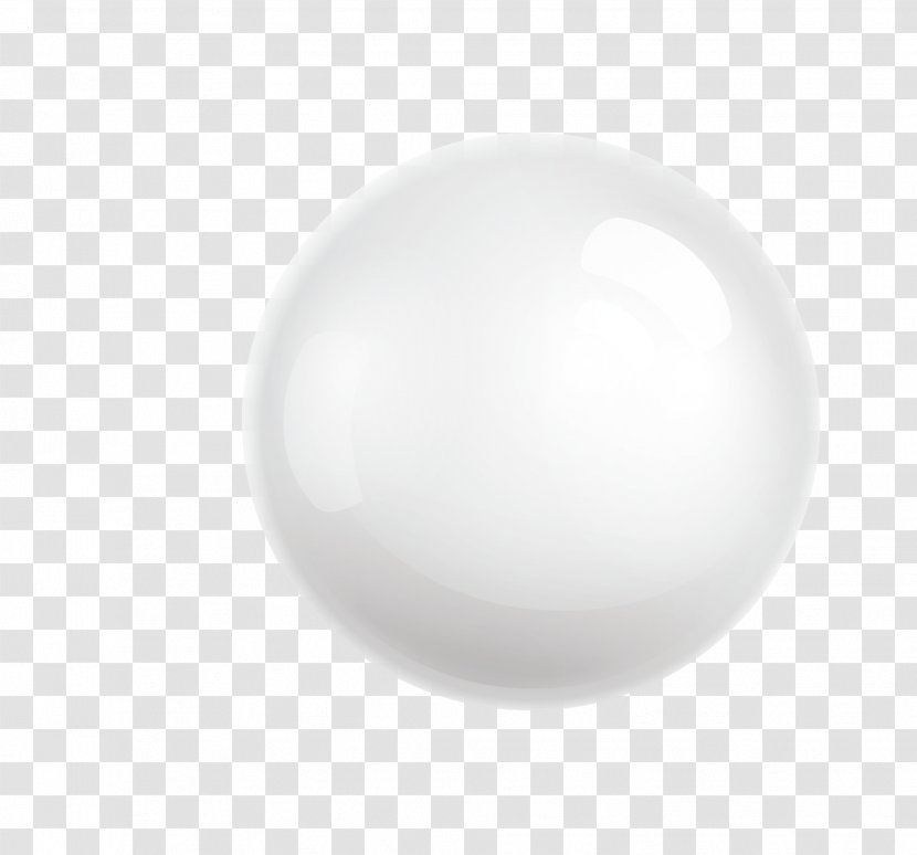 Vector White Stereo Ball Pearl - Flower - Watercolor Transparent PNG