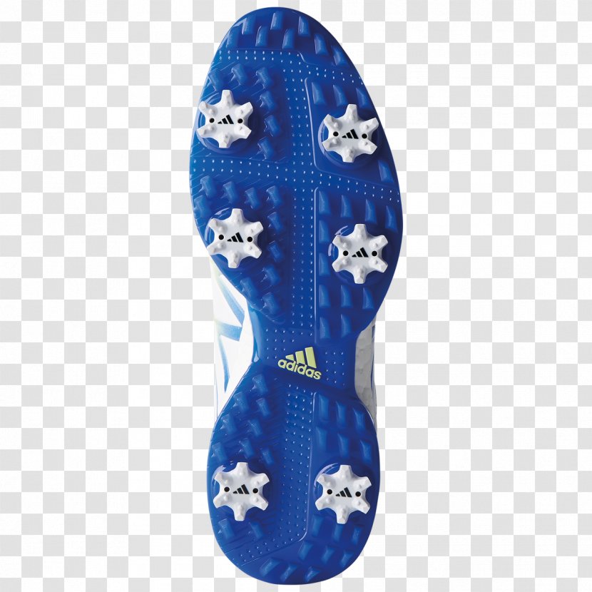 Adidas Golf Shoe AdiPure White - Electric Blue Transparent PNG
