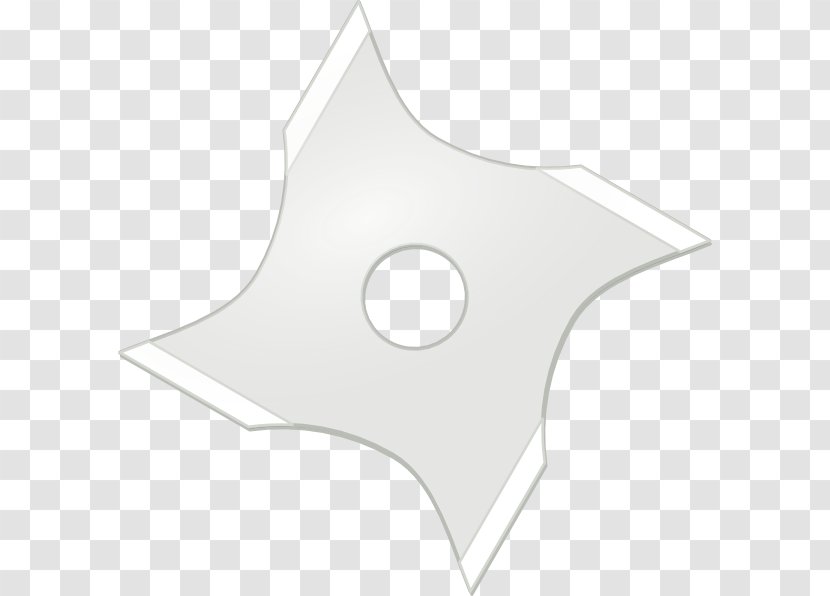 White Black Pattern - Ninja Star Cliparts Transparent PNG