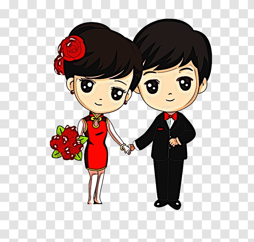 Cartoon Male Love Gesture Animation - Plant - Heart Transparent PNG