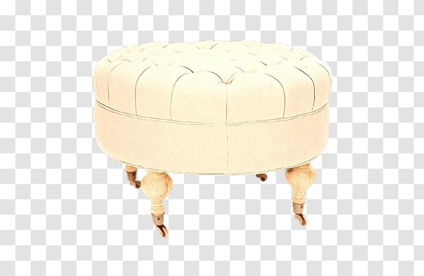 Furniture Ottoman Stool Beige Table Transparent PNG