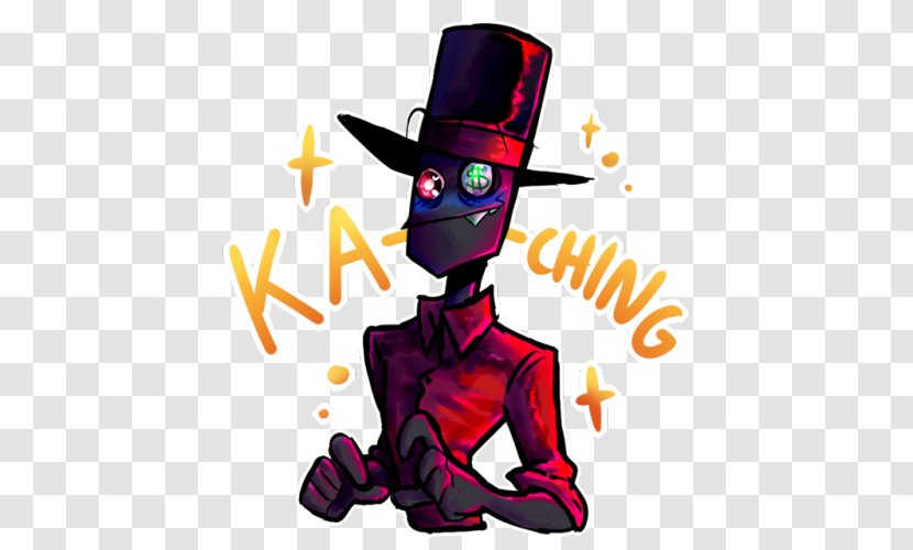 Black Hat Illustration Character Clip Art - Fan Transparent PNG