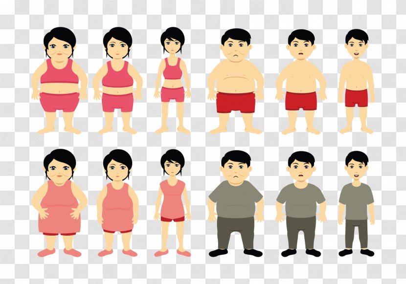 Weight Loss Drawing Health - Human Behavior - Thin Transparent PNG