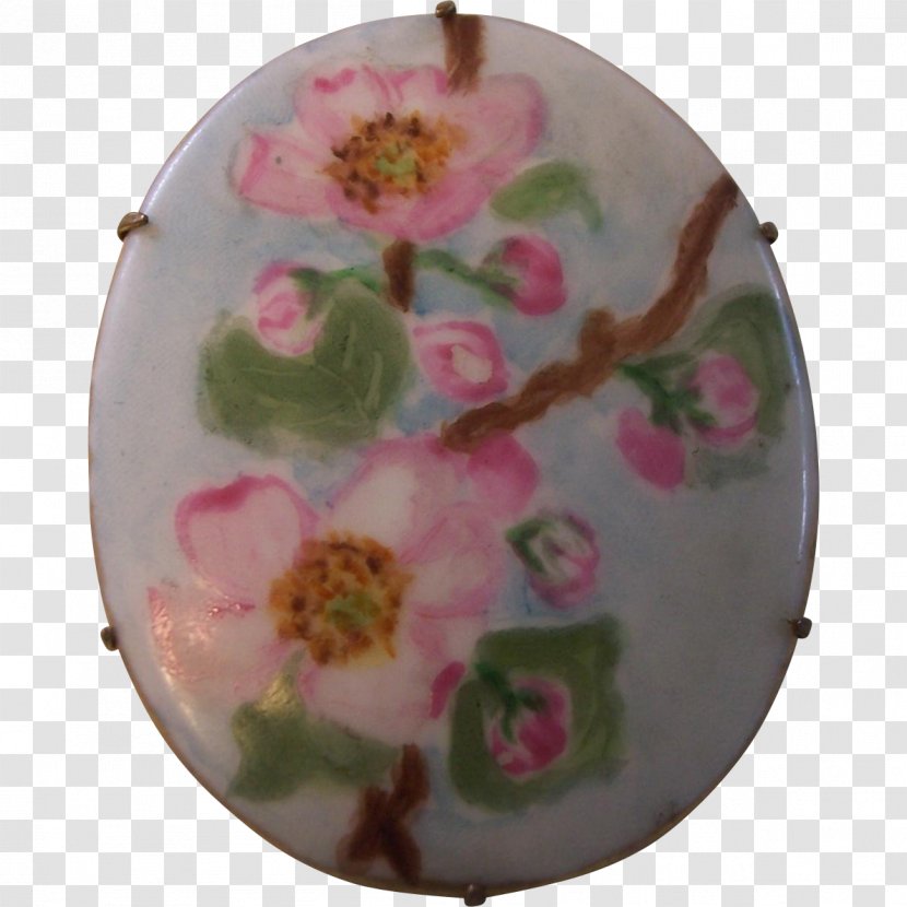 Christmas Ornament Flower Pink M - Hand-painted Flowers Decorated Transparent PNG