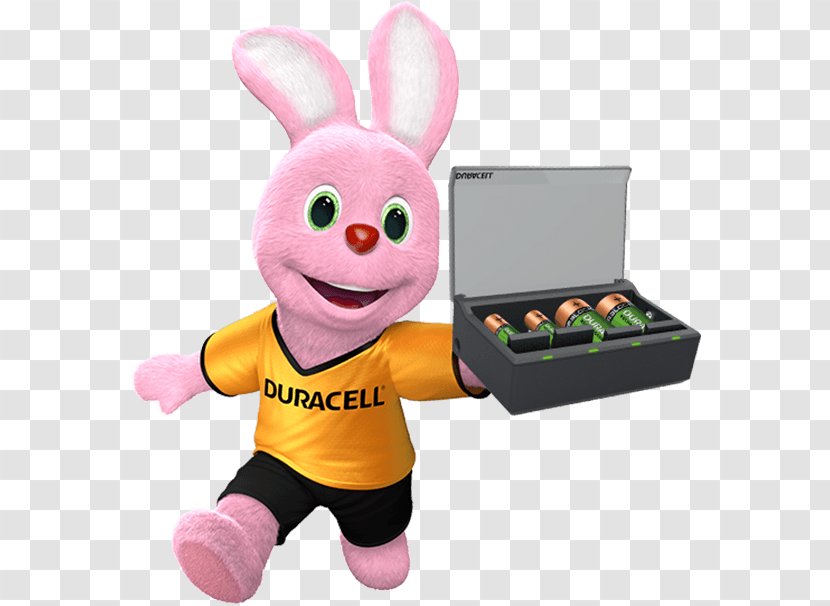 Duracell Electric Battery Alkaline Rechargeable Nine-volt - Aa - Bunny Transparent PNG