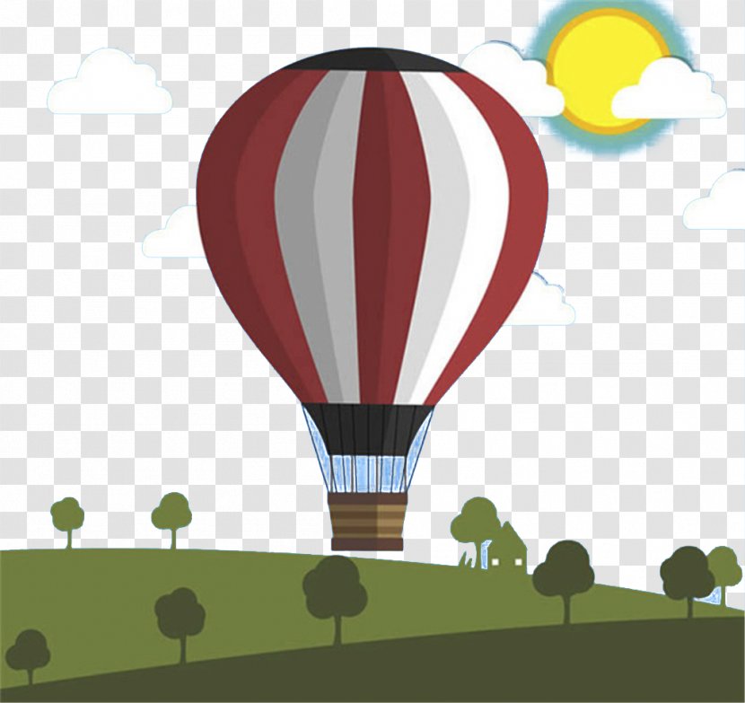 Hot Air Ballooning - Aerostat - Balloon Vector Material Transparent PNG