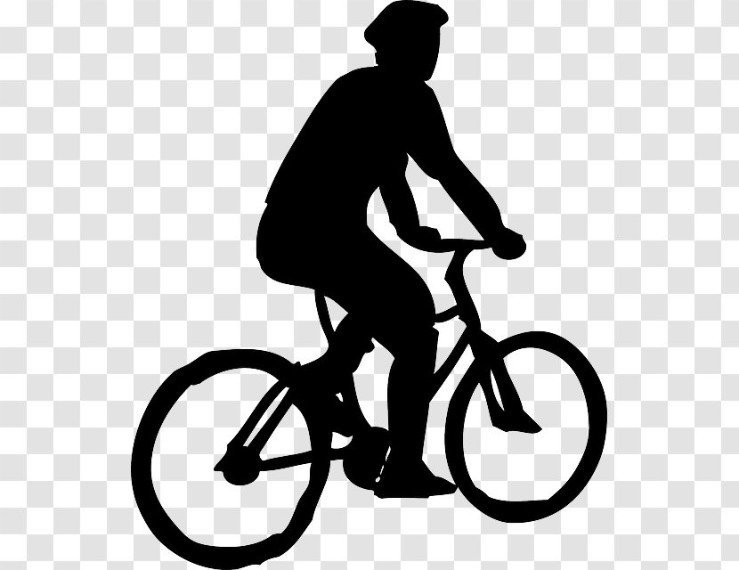 Cycling Bicycle Silhouette Clip Art - Frame - Ride On A Transparent PNG