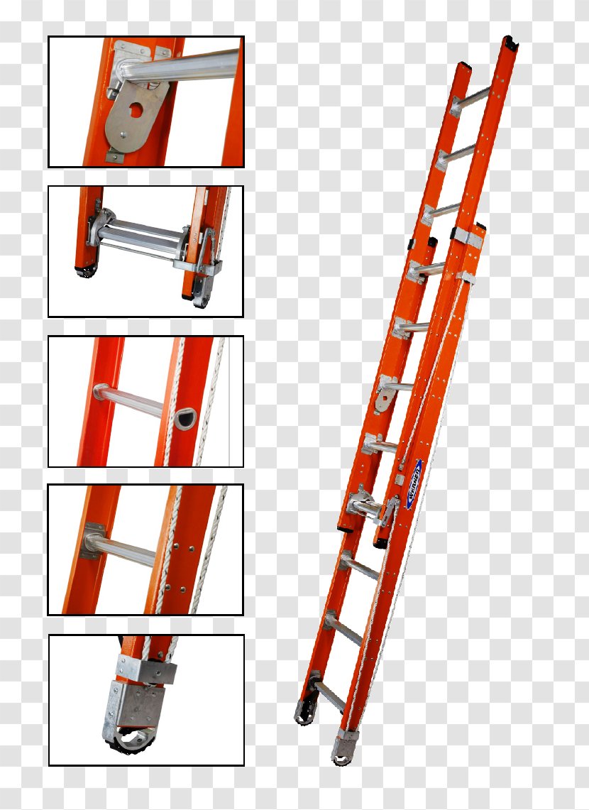 Werner FTP6208 Fiberglass Tripod Step Ladder Tool Louisville Transparent PNG