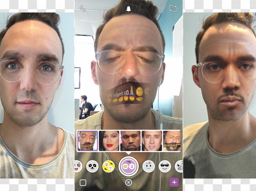 Snapchat Face Swap Selfie - Youtube - Make Faces Transparent PNG