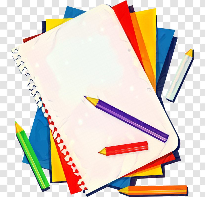 Colored Pencil Notebook Clip Art - Paper - Writing Implement Transparent PNG