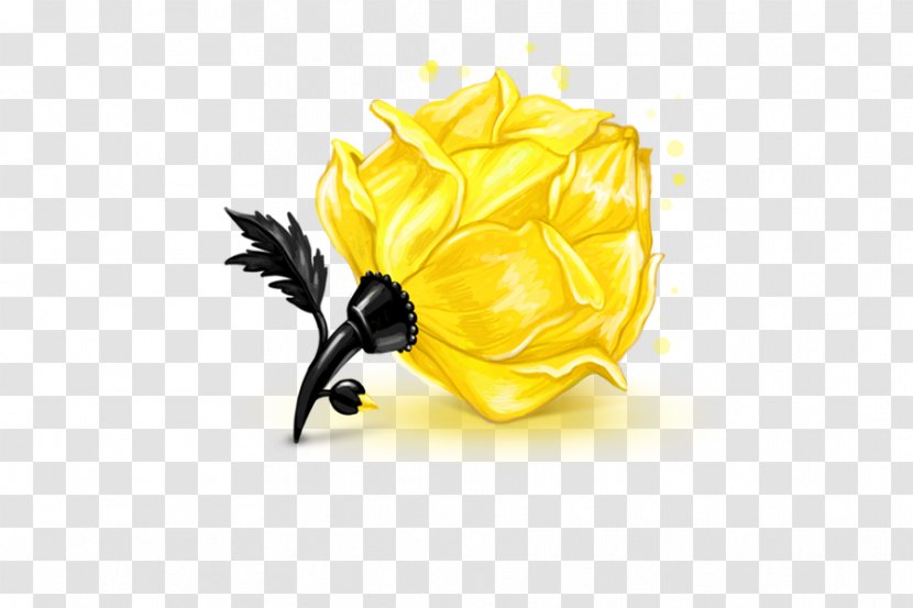 Rose ICO Yellow Icon - Flower - Floral Elements Transparent PNG
