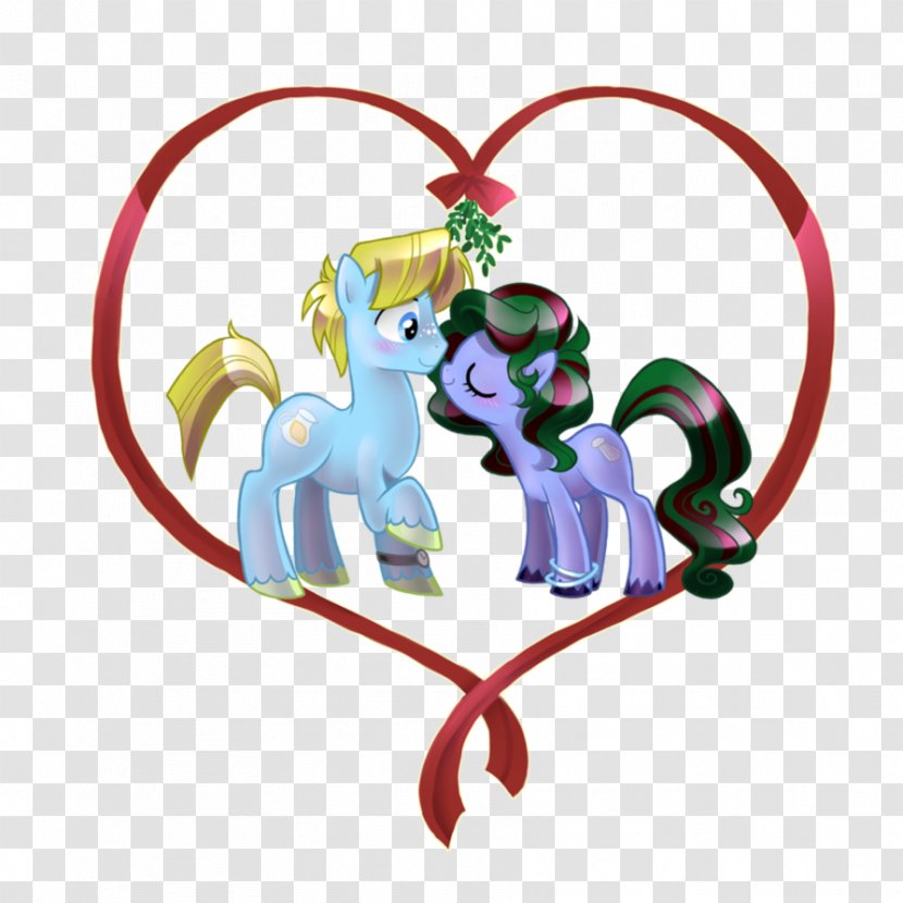 Christmas Day Pony DeviantArt Drawing Kiss - Animal Figure - Boyfriend Transparent PNG