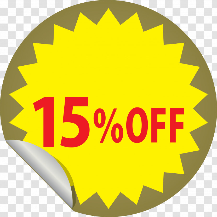 Discount Tag With 15% Off Discount Tag Discount Label Transparent PNG